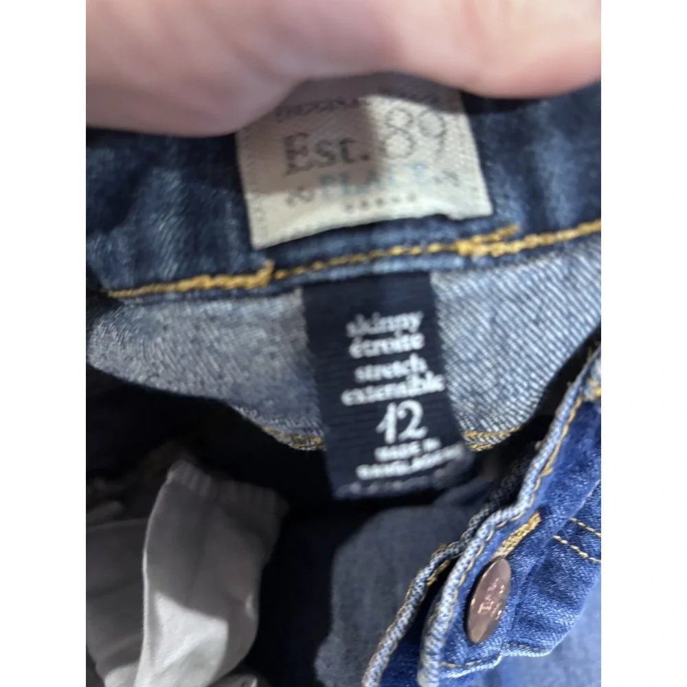 CHILDREN'S PLACE Jeans Girls Size 12 Super Skinny‎ Denim Adjustable Waist. 2729